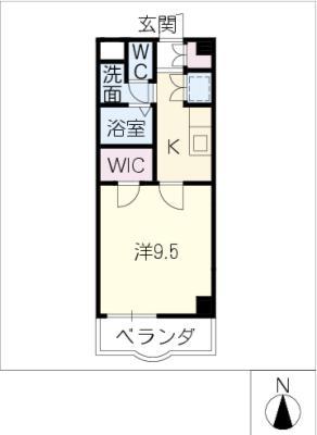 ENAMユーアイ(1K/2階)の間取り写真