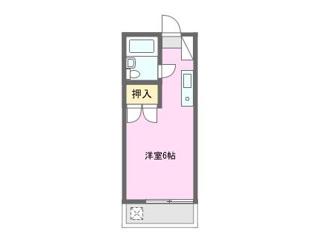 グランフォルム高丘(ワンルーム/3階)の間取り写真