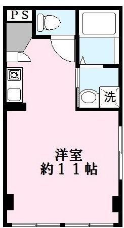 ラフェスタ彦根3(ワンルーム/3階)の間取り写真