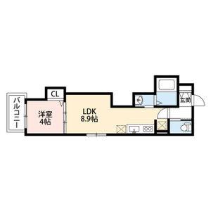 MYノアーヴェ(1LDK/3階)の間取り写真