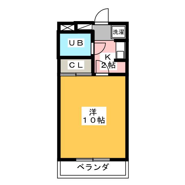 MYヒルズ(1K/3階)の間取り写真