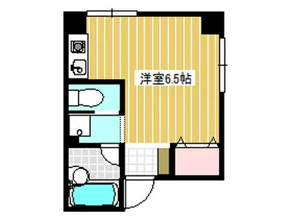 ボヌール(ワンルーム/1階)の間取り写真