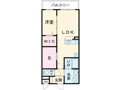 LIFEFIELD小郡II(1SLDK/3階)の間取り写真