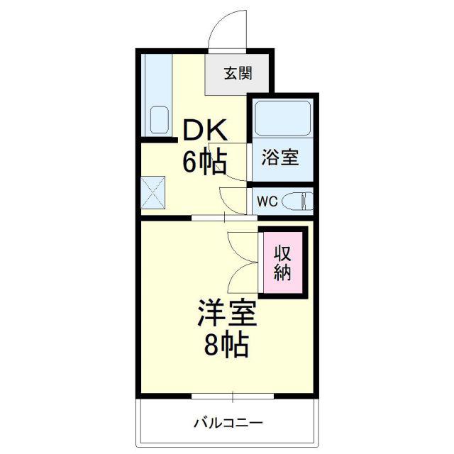 MANSION DIANA(1DK/3階)の間取り写真