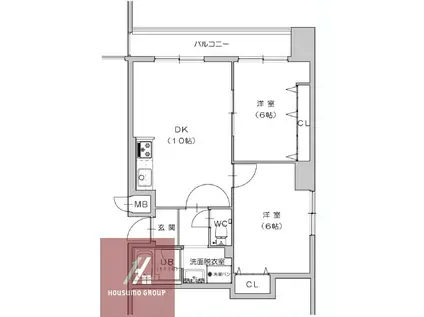 第20柴田マンション(2LDK/3階)の間取り写真
