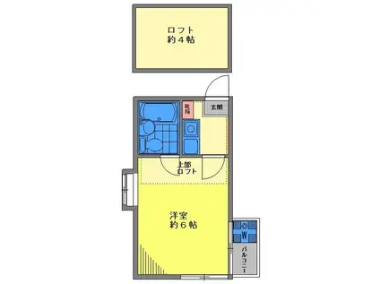 センチュリーハイツ(1K/1階)の間取り写真