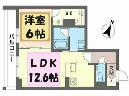 シャン エトワール(1LDK/2階)の間取り写真