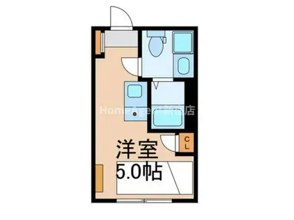 HERME神楽坂(ワンルーム/3階)の間取り写真