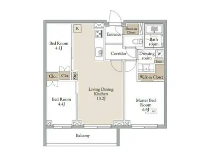 クラリティアYOKOHAMA(3LDK/3階)の間取り写真