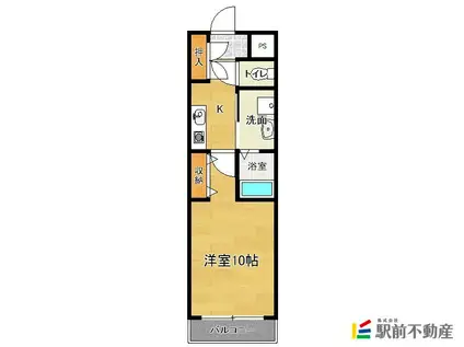 THE RESIDENCE PARK佐賀(1K/5階)の間取り写真