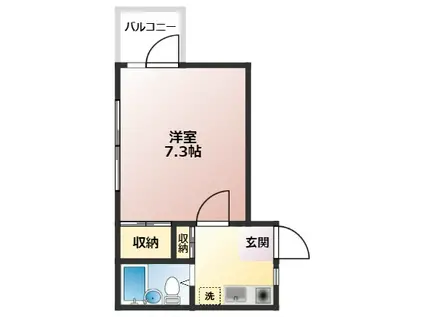 センチュリー永山(1K/4階)の間取り写真