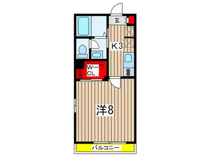 アース日吉(1K/1階)の間取り写真