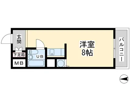 藤和シティーコープ新大阪(1K/8階)の間取り写真