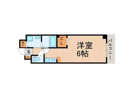 サンロワール(1K/2階)の間取り写真