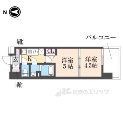 LUXENA KADOMA(2K/12階)の間取り写真