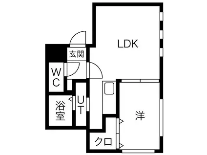 マガーリ(1LDK/3階)の間取り写真