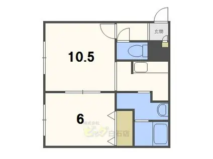 ステージノア豊平(1LDK/4階)の間取り写真