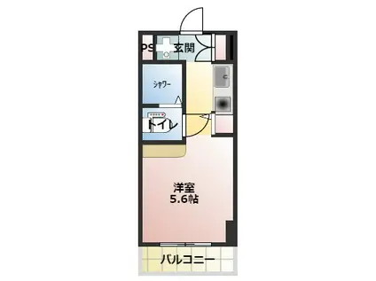 WE TSUDANUMA(ワンルーム/3階)の間取り写真