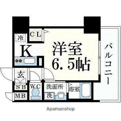 ララプレイス ザ・京橋ステラ(1K/5階)の間取り写真