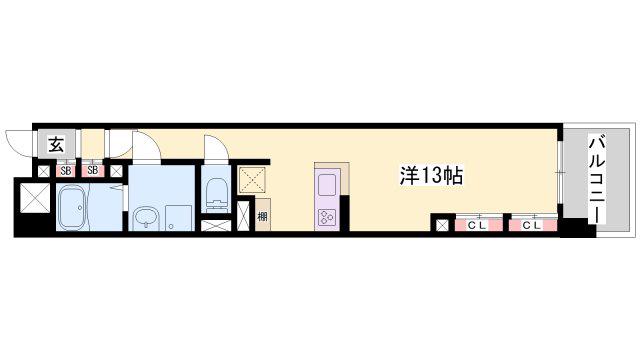 キャッスルコート神田町(ワンルーム/7階)の間取り写真
