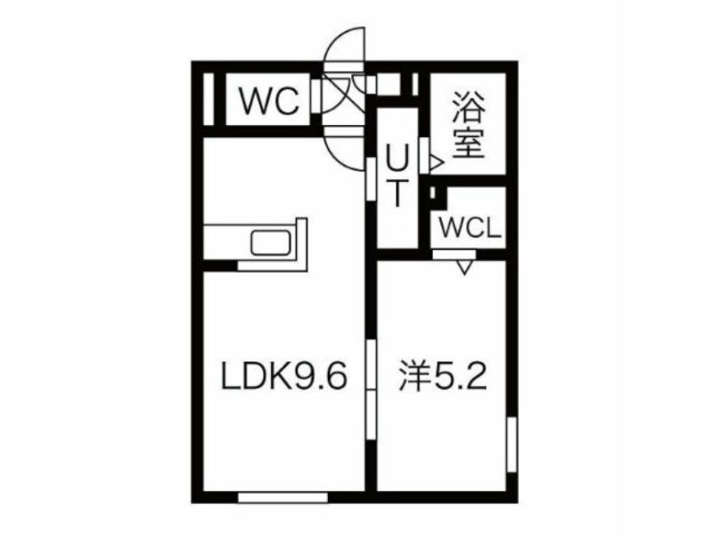 S-RESIDENCE桑園イースト(1LDK/1階)の間取り写真