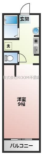 T´Sマンション(1K/1階)の間取り写真