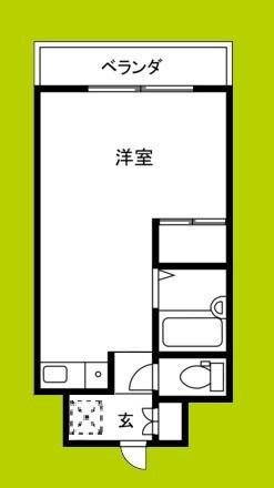 シャンテ深江橋(ワンルーム/3階)の間取り写真