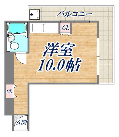ロイヤルマロンハイツ(ワンルーム/4階)の間取り写真