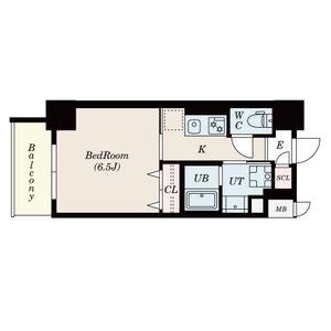S-RESIDENCE浅間町 値下げ&AD増額中(1K/6階)の間取り写真