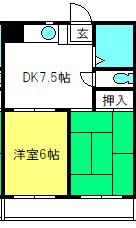 セザンヌ P6(2DK/2階)の間取り写真