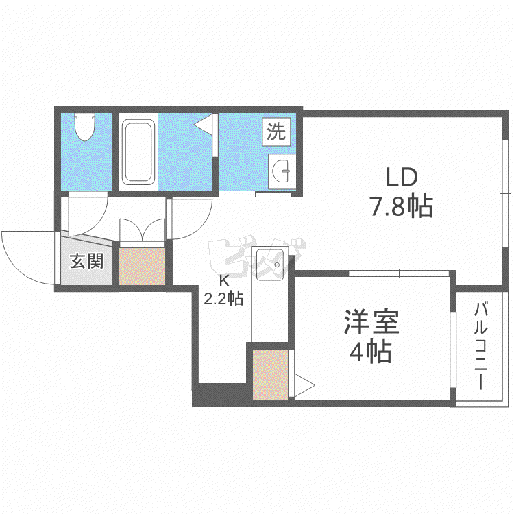 EXOR N35(1LDK/5階)の間取り写真