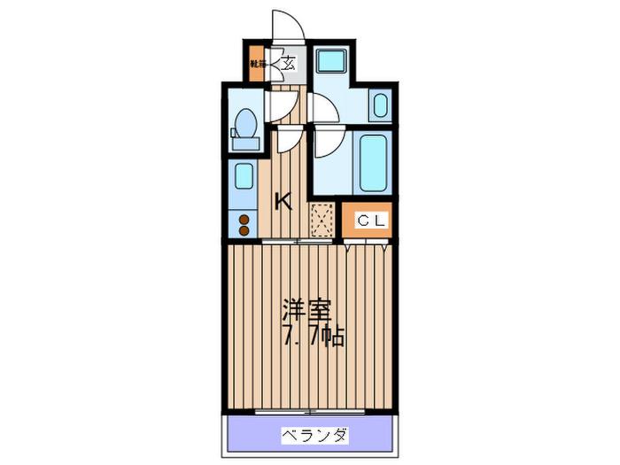 PREGIO都島(1K/11階)の間取り写真