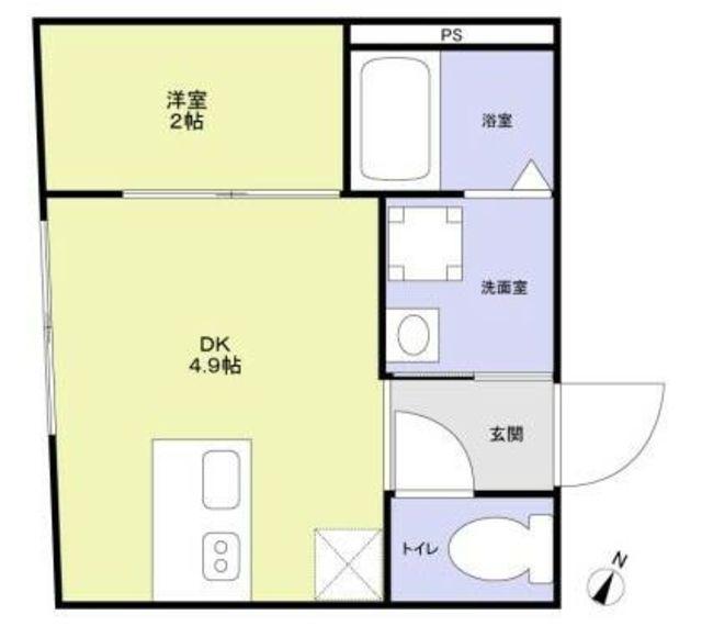 URBAN NEST 杉並(1DK/1階)の間取り写真