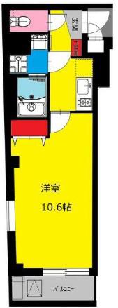 BCASA西日暮里(1K/5階)の間取り写真