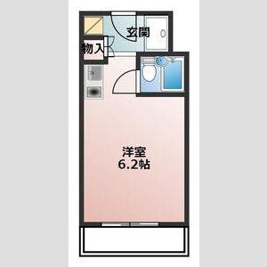 スルガアーバンビレッジ(ワンルーム/2階)の間取り写真