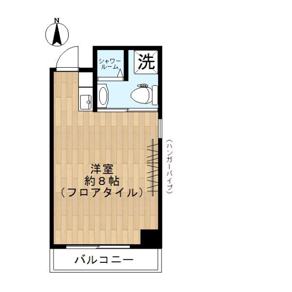 グリンデル五反田(ワンルーム/7階)の間取り写真