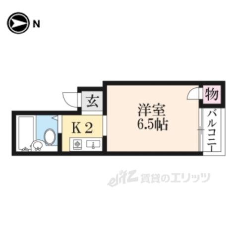 アビ-ロードⅢ(1K/3階)の間取り写真