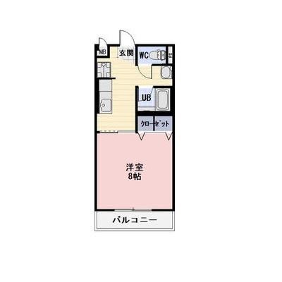 SURPLUS I FULL HOUSE(1K/2階)の間取り写真