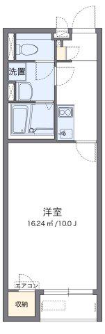 クレイノ海幸III(1K/1階)の間取り写真