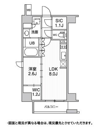 シーズンフラッツ新高円寺(1LDK/3階)の間取り写真