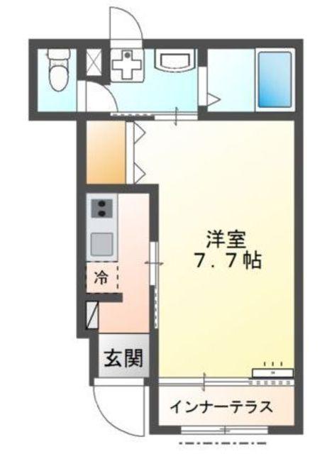 所沢市小手指町アパート工事(1K/1階)の間取り写真