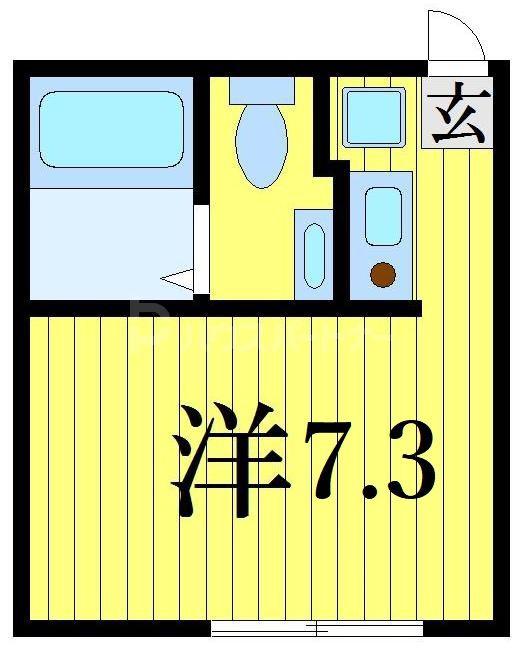 MAHALO RESIDENCE 東四つ木(ワンルーム/3階)の間取り写真