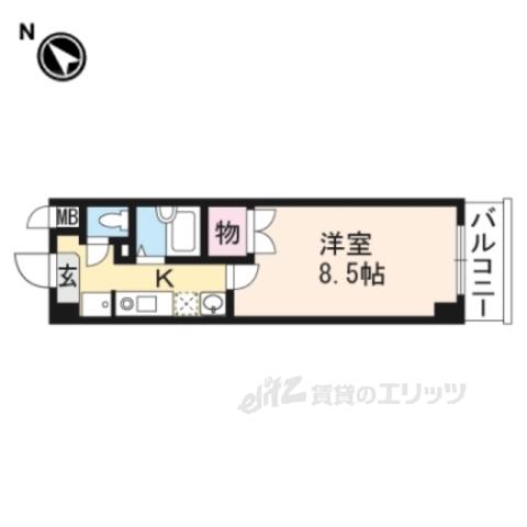 アートプラザ野路(1K/3階)の間取り写真