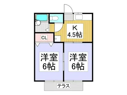 MEITENLYNX(2K/1階)の間取り写真