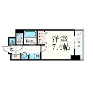 プレサンス名古屋駅前グランヴィル(1K/9階)の間取り写真