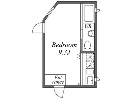 イースト RISE 由比ガ浜A(ワンルーム/2階)の間取り写真