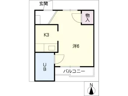 JOY HOUSE(1K/1階)の間取り写真