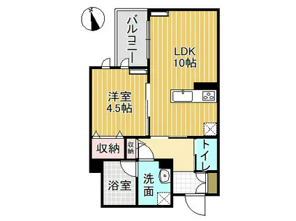 グラン・ミライエ(1LDK/3階)の間取り写真