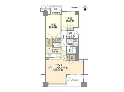 ITS東京フォーサイトスクエア(3LDK/11階)の間取り写真