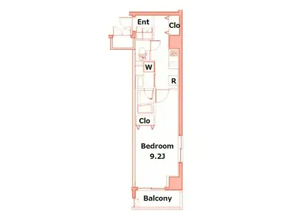 ジーコンフォートウエスト新横浜(1K/10階)の間取り写真